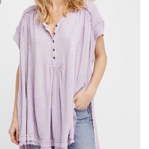 Free people aster Henley